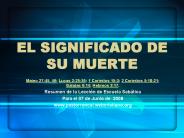 EL SIGNIFICADO DE SU MUERTE