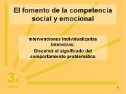 El fomento de la competencia social y emocional