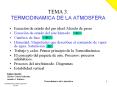 TEMA 3' TERMODINAMICA DE LA ATMOSFERA PowerPoint PPT Presentation