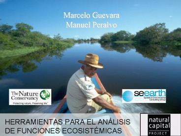 HERRAMIENTAS PARA EL ANLISIS DE FUNCIONES ECOSISTMICAS