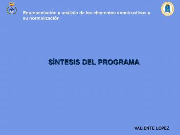 SNTESIS DEL PROGRAMA
