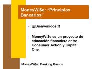 MoneyWi$e: Principios Bancarios