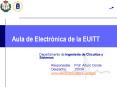 Aula de Electrnica de la EUITT PowerPoint PPT Presentation