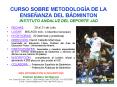 CURSO SOBRE METODOLOGA DE LA ENSEANZA DEL BDMINTON INSTITUTO ANDALUZ DEL DEPORTE IAD PowerPoint PPT Presentation