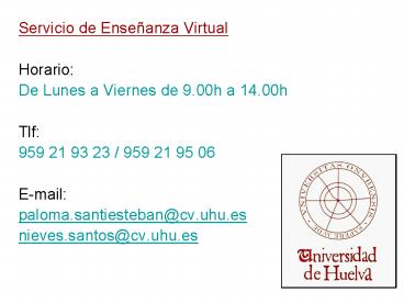 Servicio de Enseanza Virtual