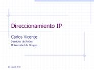 Direccionamiento IP