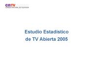 Estudio Estadstico de TV Abierta 2005