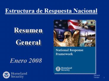 Estructura de Respuesta Nacional
