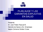 PLAN AUGE Y LAS GARANTAS EXPLICITAS EN SALUD