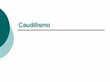 Caudillismo