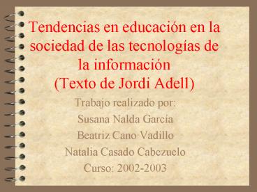 Trabajo realizado por: