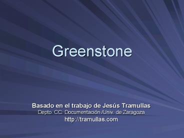 Greenstone
