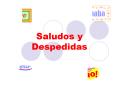 Saludos y Despedidas PowerPoint PPT Presentation