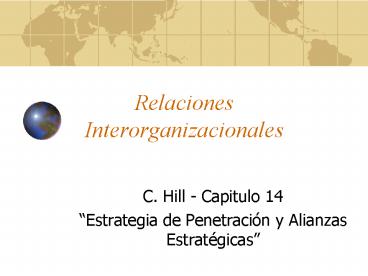Relaciones Interorganizacionales