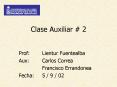 Clase Auxiliar PowerPoint PPT Presentation