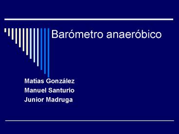 Barmetro anaerbico
