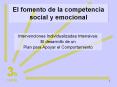 El fomento de la competencia social y emocional PowerPoint PPT Presentation