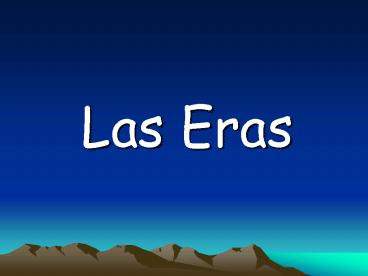 Las Eras