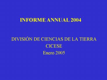 DIVISIN DE CIENCIAS DE LA TIERRA