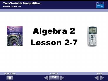 Two-Variable Inequalities