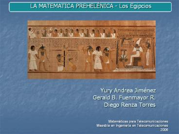 Matemticas para Telecomunicaciones