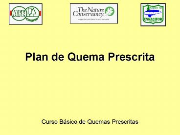 Plan de Quema Prescrita