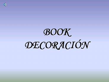 BOOK DECORACIN