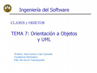 Ingeniera del Software
