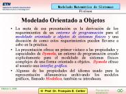 Modelado Orientado a Objetos