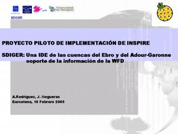 PROYECTO PILOTO DE IMPLEMENTACI