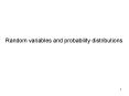 Random variables and probability distributions PowerPoint PPT Presentation