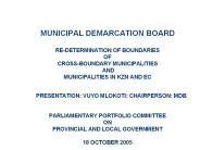 MUNICIPAL DEMARCATION BOARD