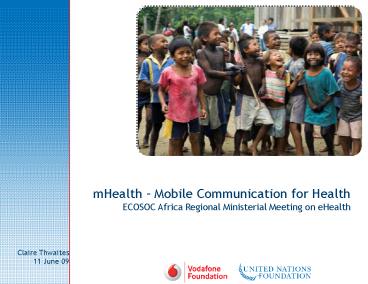 mHealth Mobile Communication for Health