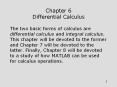 Chapter 6 Differential Calculus PowerPoint PPT Presentation