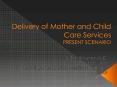 Delivery of Mother and Child Care Services PRESENT SCENARIO PowerPoint PPT Presentation