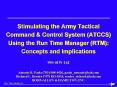 Stimulating the Army Tactical Command PowerPoint PPT Presentation