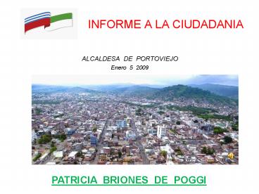 INFORME A LA CIUDADANIA