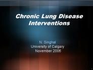 Chronic Lung Disease Interventions