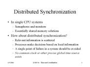 Distributed Synchronization
