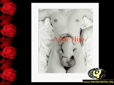 A Mi Hijo