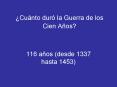 Cunto dur la Guerra de los Cien Aos PowerPoint PPT Presentation