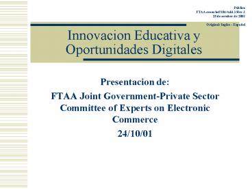 Innovacion Educativa y Oportunidades Digitales