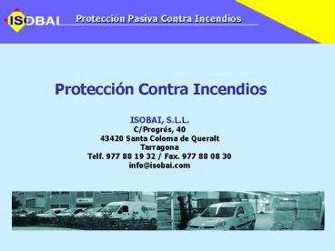 Proteccin Pasiva Contra Incendios