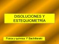 DISOLUCIONES Y ESTEQUIOMETR PowerPoint PPT Presentation