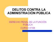 DELITOS CONTRA LA ADMINISTRACI