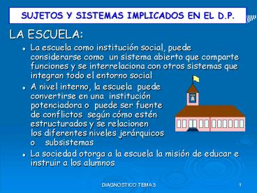 SUJETOS Y SISTEMAS IMPLICADOS EN EL D'P'