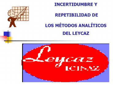 INCERTIDUMBRE Y REPETIBILIDAD DE LOS MTODOS ANALTICOS DEL LEYCAZ