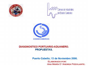 DIASGNOSTICO PORTUARIOADUANERO'