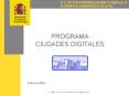 PROGRAMA CIUDADES DIGITALES PowerPoint PPT Presentation