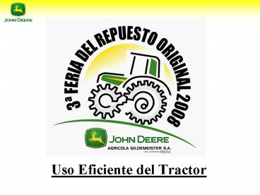 Uso Eficiente del Tractor